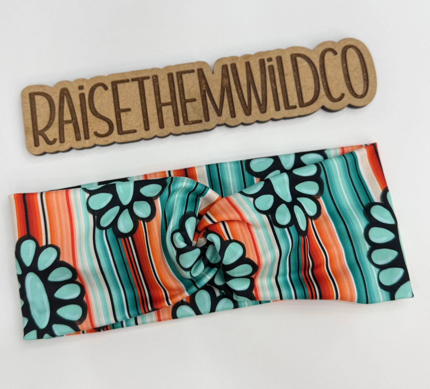 Adult headband western stripe