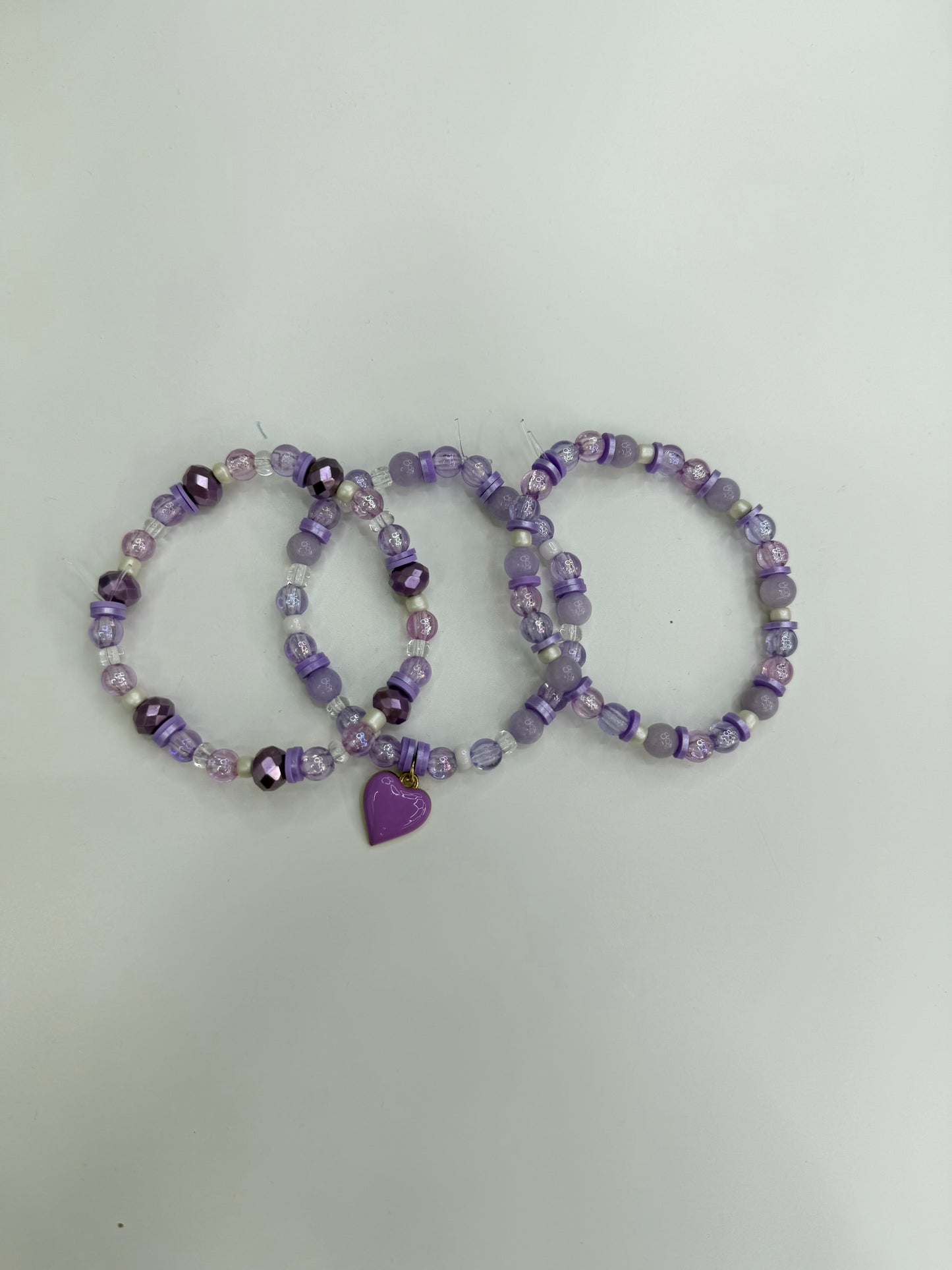 Purple Heart braclet set