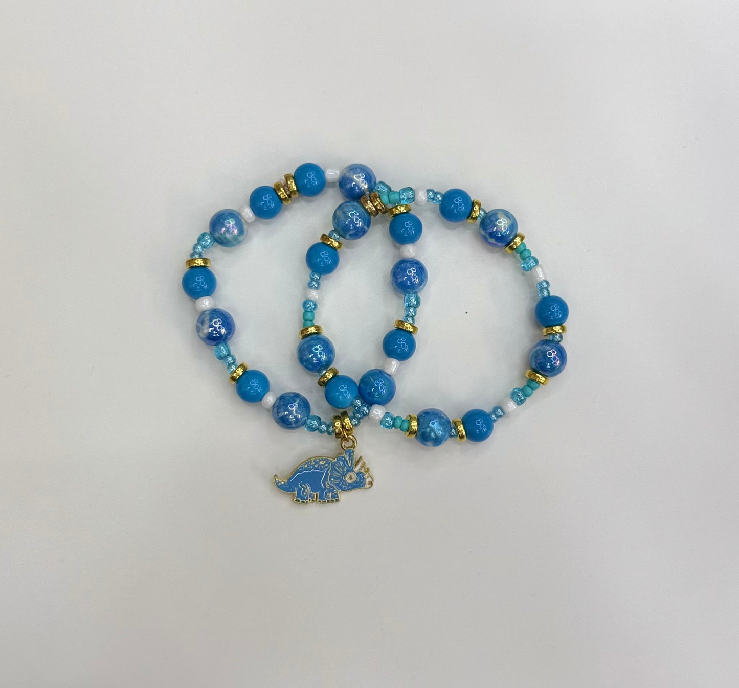 blue Dino bracelet set (2)