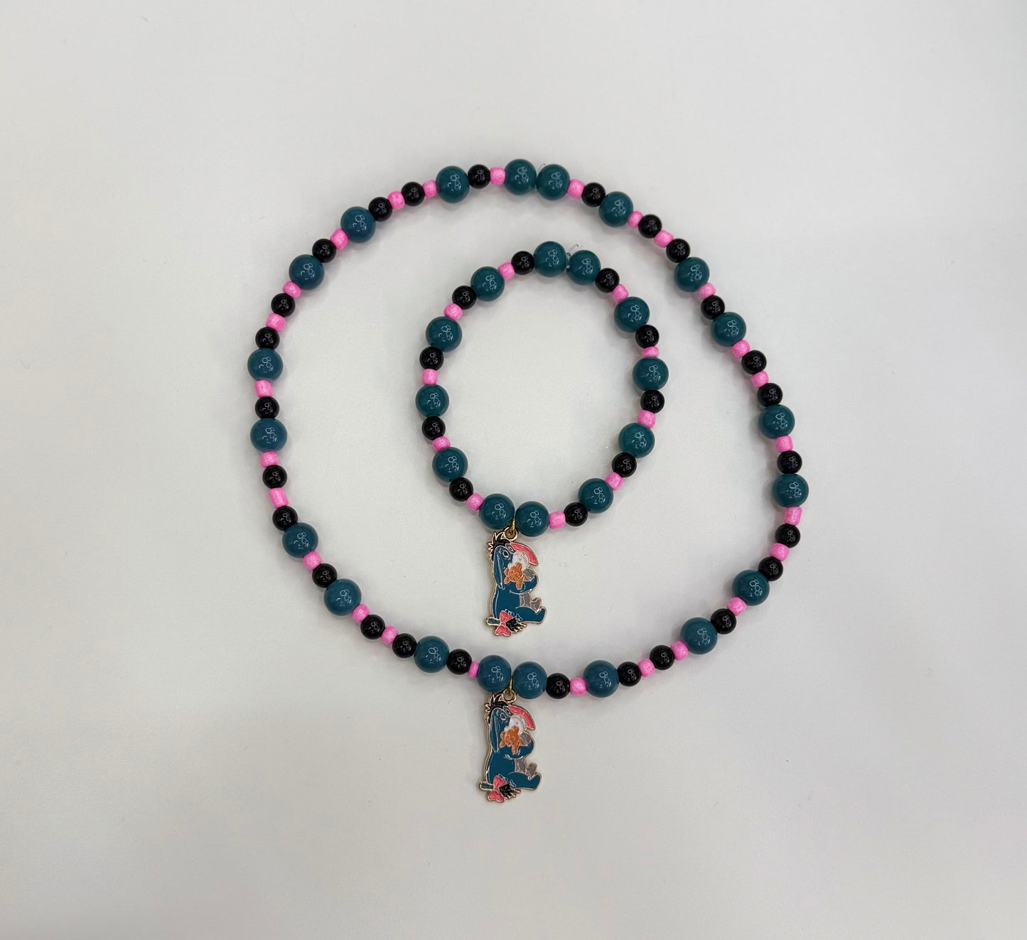 Eeyore necklace and bracelet set