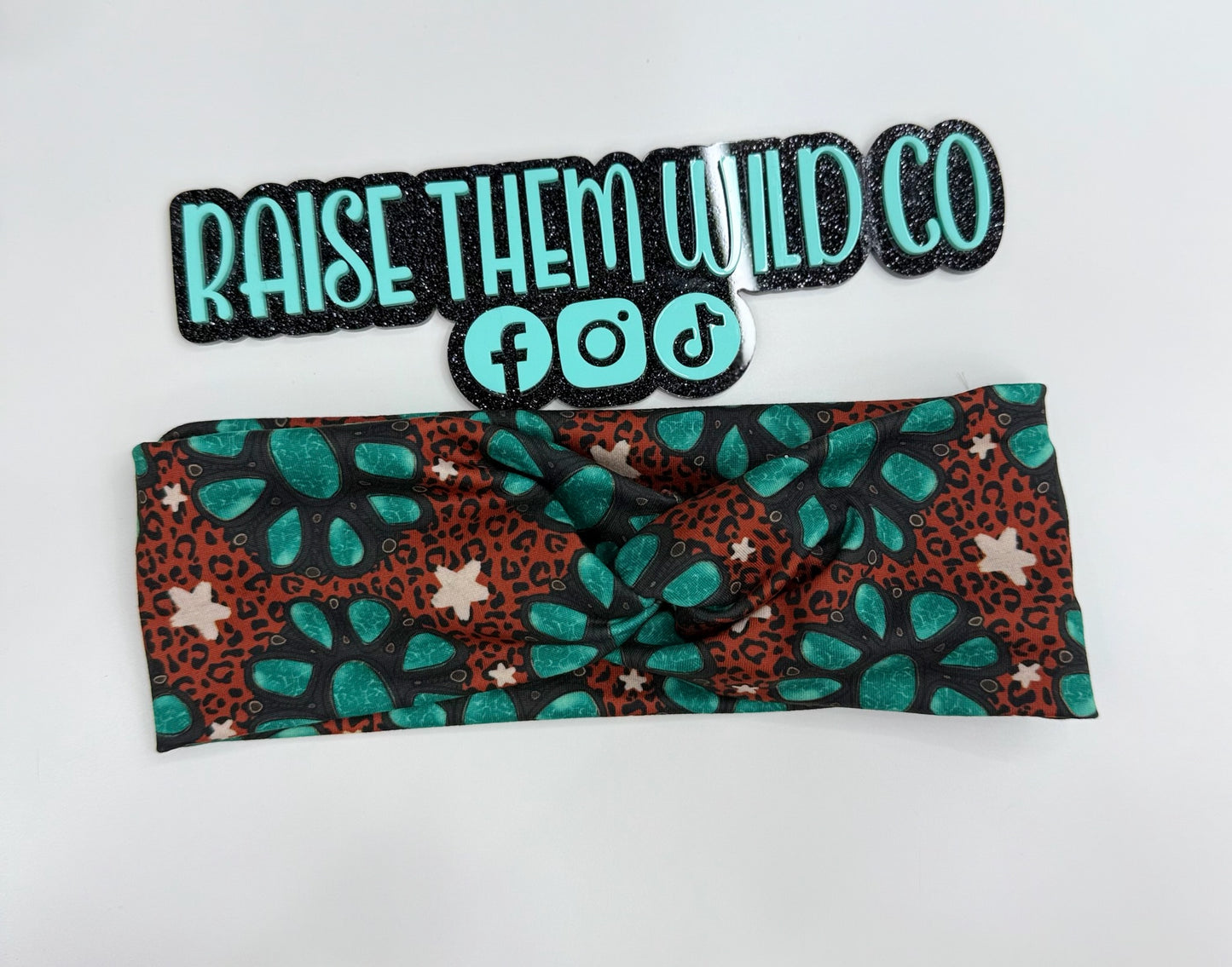 Western cheetah Adult headband