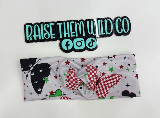 Butterfly checker Adult headband