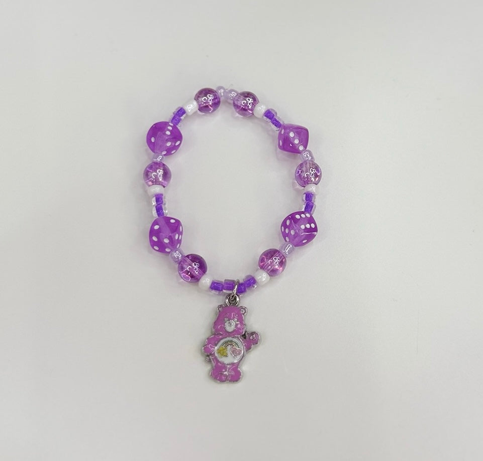 purple Bear bracelet toddler