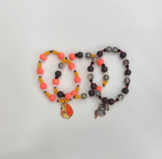 Lady and tramp bracelet set (3)