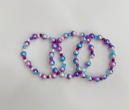 Kids bracelet stack mermaid vibes (3)