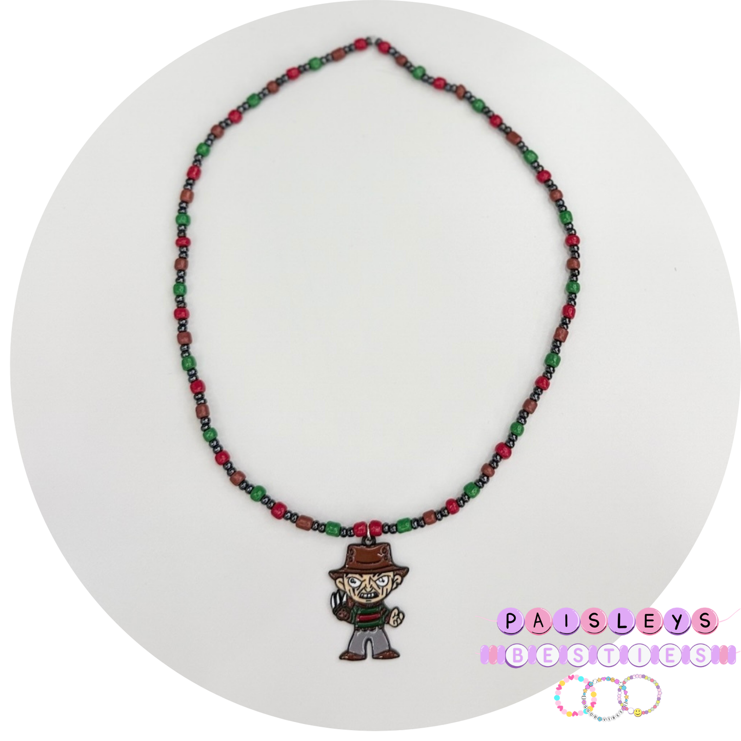 Horror guy necklace toddler