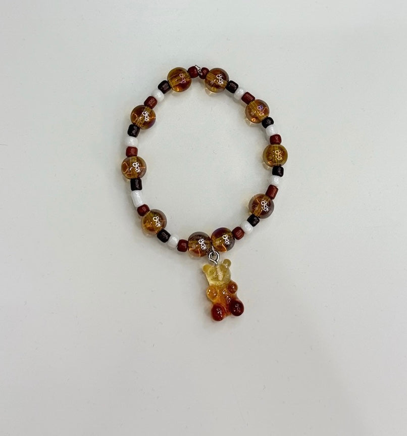 Brown gummy bear bracelet