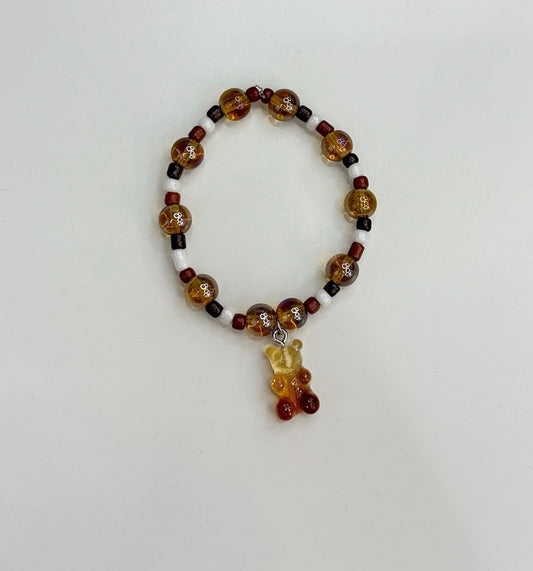 Brown gummy bear bracelet