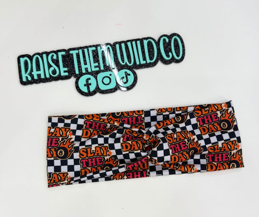 Adult headband slay the day