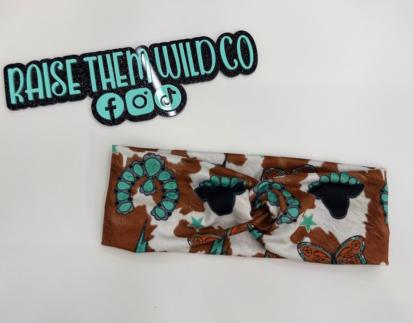 Western cow butterfly  adult headband