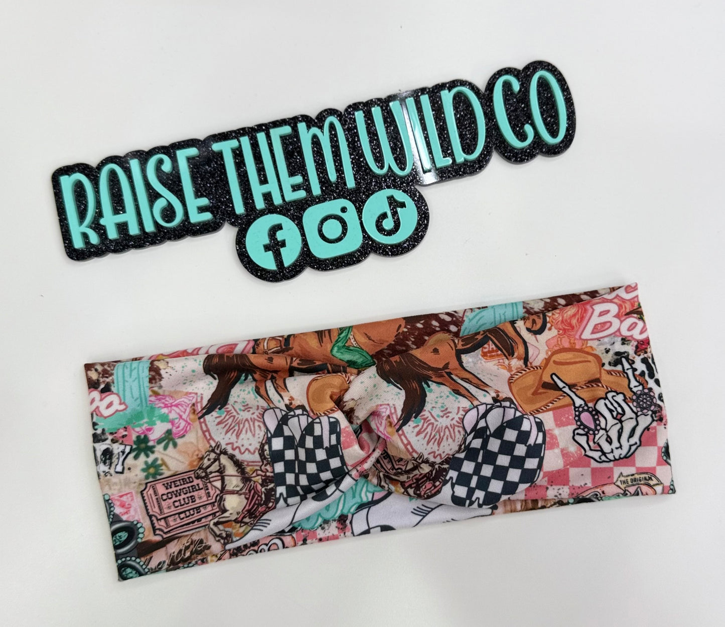 Buckaroo Barbie headband OS