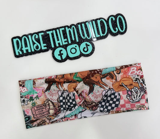 Buckaroo Barbie headband OS