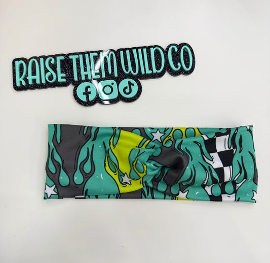 Flames adult headband