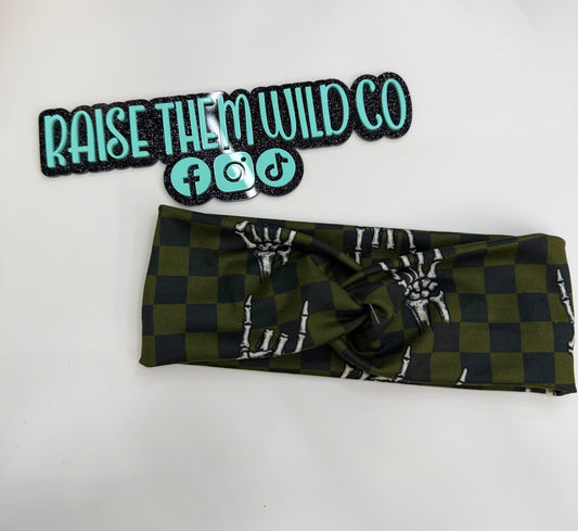 Skeleton hand adult headband