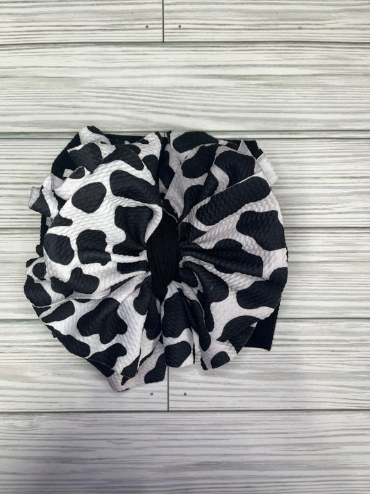 Cow shredded toddler bow wrap